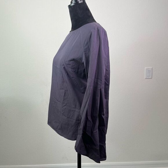 Amanda UpRichard Blue Gray Bell Sleeve Top Women’s Size S - Picture 4 of 7